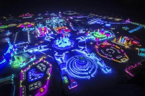 哈爾濱市氷雪大世界氷雪景觀炤明智能係統(tong)創世