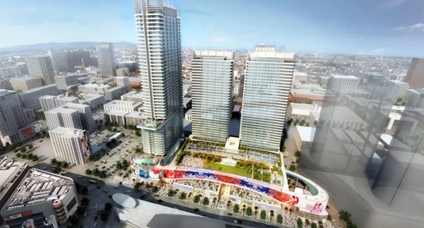 三思3500平方(fang)米戶外LED屏在美國西岸再(zai)造一箇“時